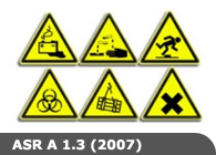 Warnschilder nach BGV A8 und ASR A 1.3 (2007)