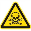 Warnschilder nach DIN EN ISO 7010 und ASR A 1.3 (2013): Warnung vor giftigen Stoffen nach ISO 7010 (W 016)
