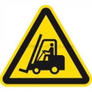 Warnschilder: Warnung vor Flurförderzeugen nach ISO 7010 (W 014)