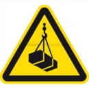 Warnschilder nach DIN EN ISO 7010 und ASR A 1.3 (2013): Warnung vor schwebender Last nach ISO 7010 (W 015)