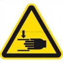 Warnschilder: Warnung vor Handverletzungen nach ISO 7010 (W 024)
