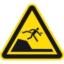 Warnschilder: Warnung vor unvermittelter Tiefenänderung in Schwimm- oder Freizeitbecken nach ISO 20712-1 (WSW 003)