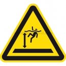 Warnschilder: Warnung vor tiefem Wasser nach ISO 20712-1 (WSW 005)