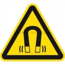 Warnschilder nach DIN EN ISO 7010 und ASR A 1.3 (2013): Warnung vor magnetischem Feld nach ISO 7010 (W 006)