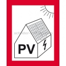 Warnschilder Elektrotechnik: Schild Warnung vor Gefahren durch Photovoltaikanlage (Variante 2)