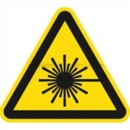 Warnschilder Lasertechnik: Warnung vor Laserstrahl nach ISO 7010 (W 004)