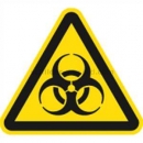 Warnschilder nach DIN EN ISO 7010 und ASR A 1.3 (2013): Warnung vor Biogefährdung nach ISO 7010 (W 009)
