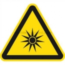 Warnschilder nach DIN EN ISO 7010 und ASR A 1.3 (2013): Warnung vor optischer Strahlung nach ISO 7010 (W 027)