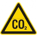 Warnschilder nach BGV A8 und ASR A 1.3 (2007): Warnung vor CO2 - Erstickungsgefahr (BGV A8 W 76)
