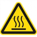 Warnschilder: Warnung vor heißer Oberfläche nach ISO 7010 (W 017)